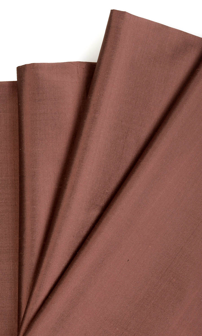 Shantung Silk Curtains (Cognac Red/ Brown) Extra Long Short Wide