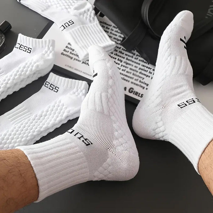 Towel-Sole Sports Socks: Sweat-Absorbing and Breathable