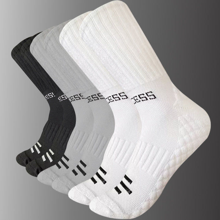 Towel-Sole Sports Socks: Sweat-Absorbing and Breathable