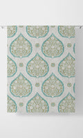 Paisley Home Décor Fabric By the Metre (Blue/ Green)