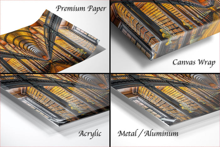 Trinity College Library Print – Long Room Wall Art | Historic Dublin Decor