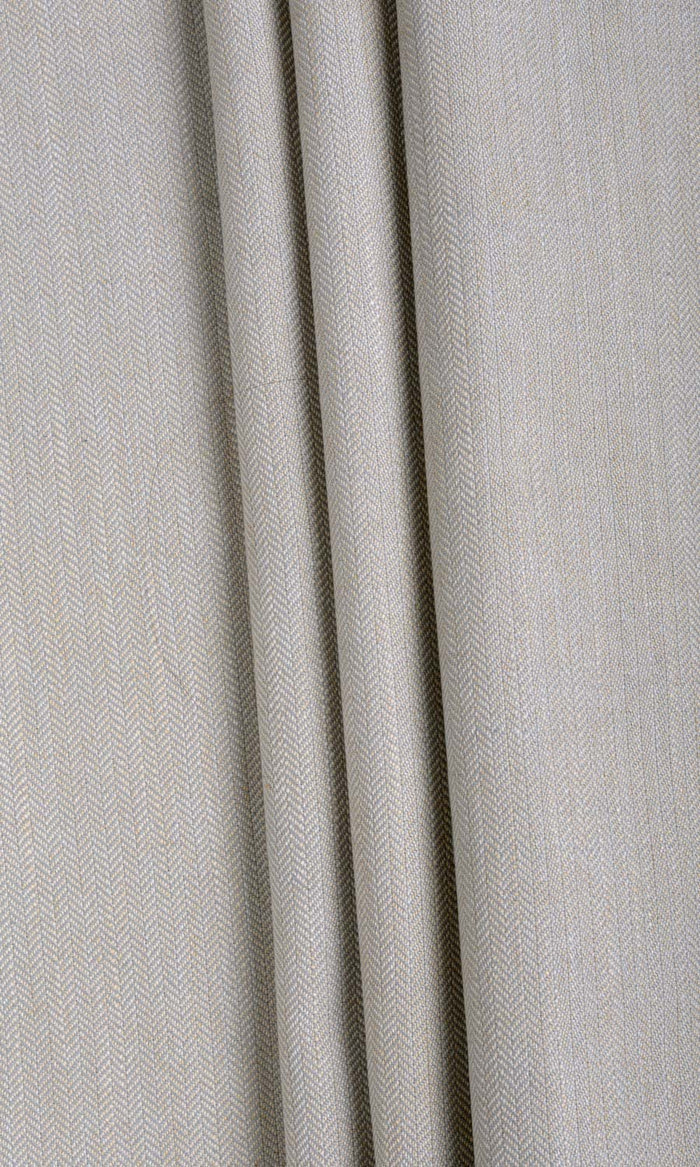 Herringbone Textured Home Textile Fabric Material By the Metre (Pale Grey)