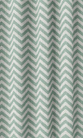 Chevron Print Home Décor Fabric By the Metre (Duck Egg Blue/ White)
