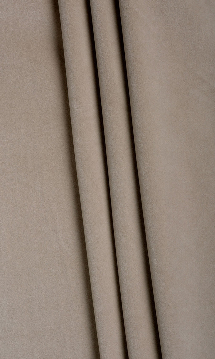 Velvet Curtain Panels (Taupe) Extra Long Short Wide