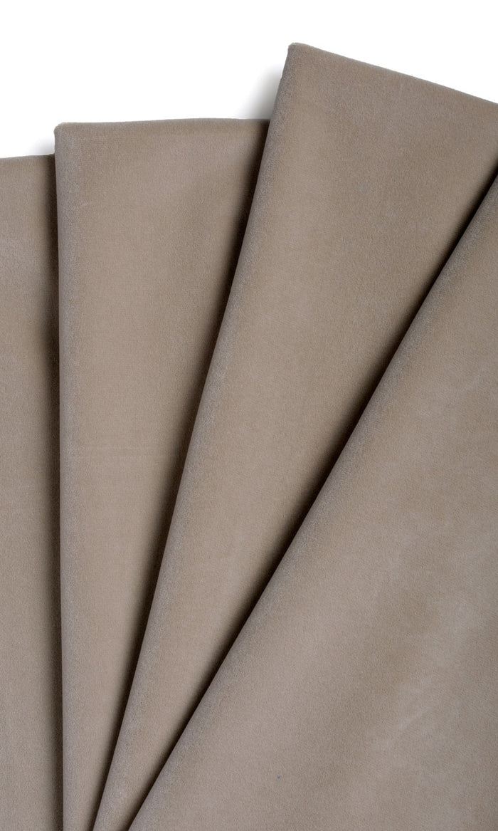 Velvet Curtains / Drapes / Window Drapery Panels (Taupe)