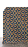 Velvet Home Décor Fabric By the Metre (Navy Blue and Gold)