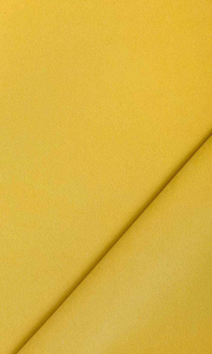 Velvet Home Textile Fabric Material By the Metre (Yellow)
