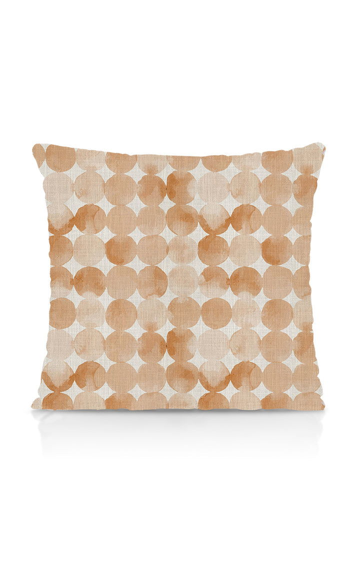 Polka Dots Home Textile Fabric Material By the Metre (Orange/ Brown)
