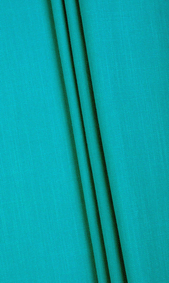 Textured Solid Cotton Any Size Style Curtains (Turquoise Blue)
