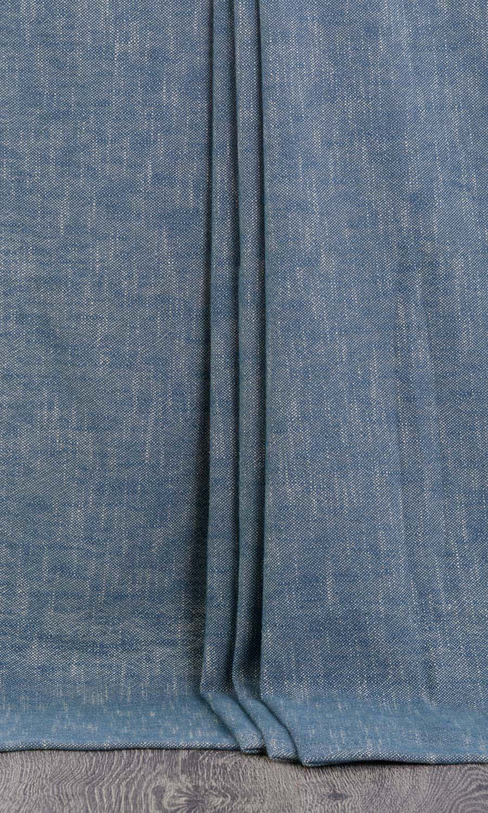 Plain Cotton Curtains for Living, Bedroom, Kitchen, Bathroom (Navy Blue)