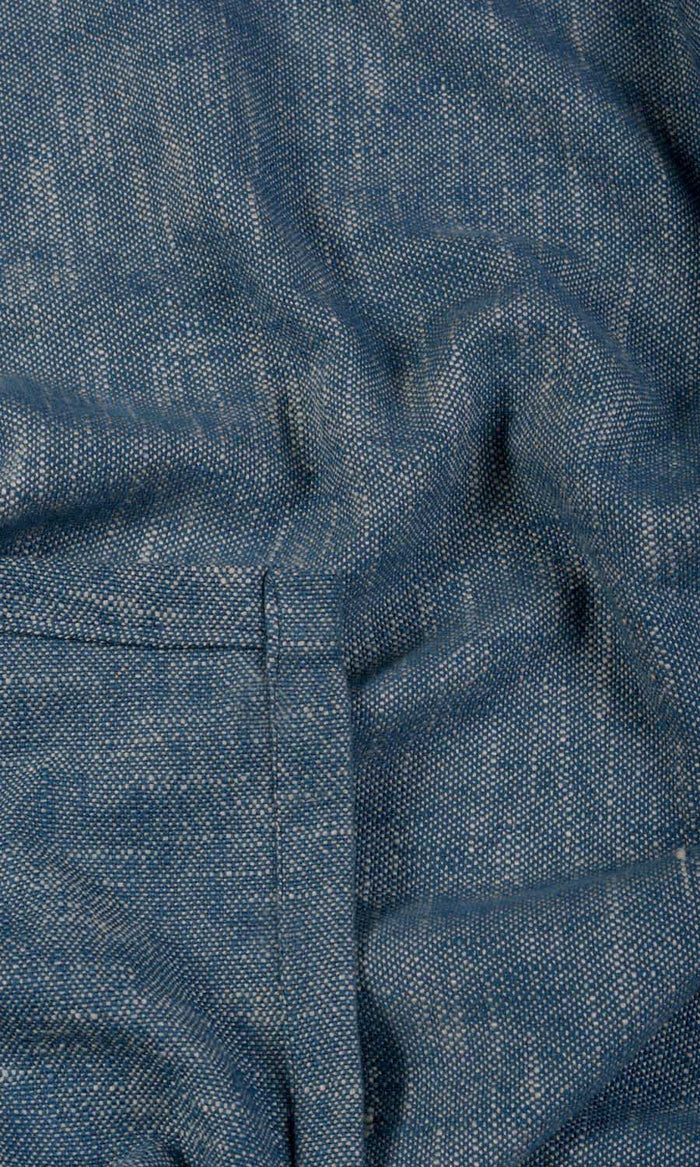Plain Cotton Made-to-Measure Curtains (Navy Blue)