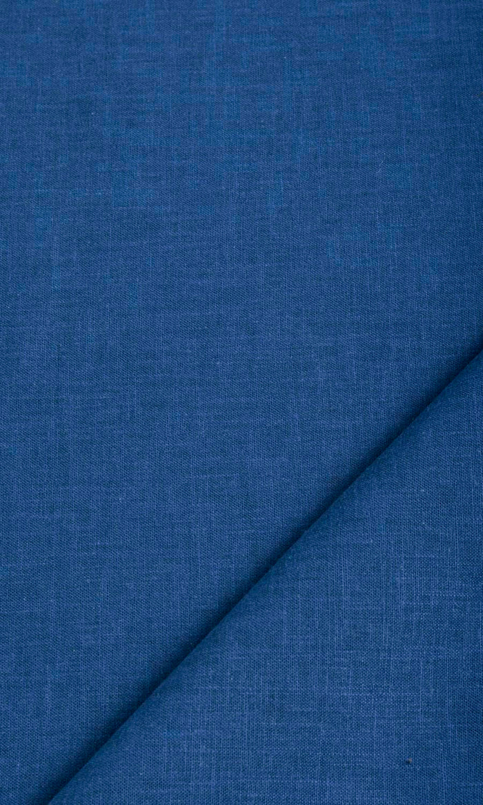 Poly-Cotton Blend Pinch Pleat, Rod Pocket, Eyelet Curtains (Cobalt)