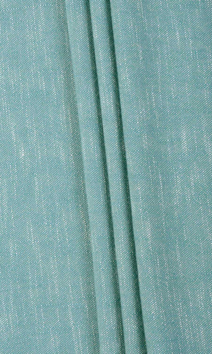 Plain Cotton Window Treatments Fabric By the Metre (Aqua Blue)