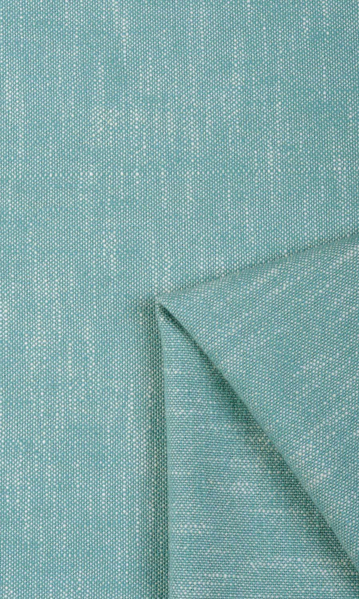 Plain Cotton Fabric By the Metre for Curtains & Drapes (Aqua Blue)