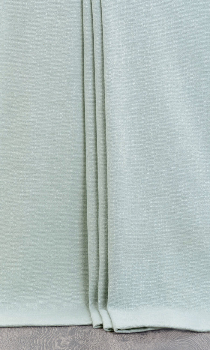 Plain Cotton Window Treatments Fabric By the Metre (Pastel Light Blue)