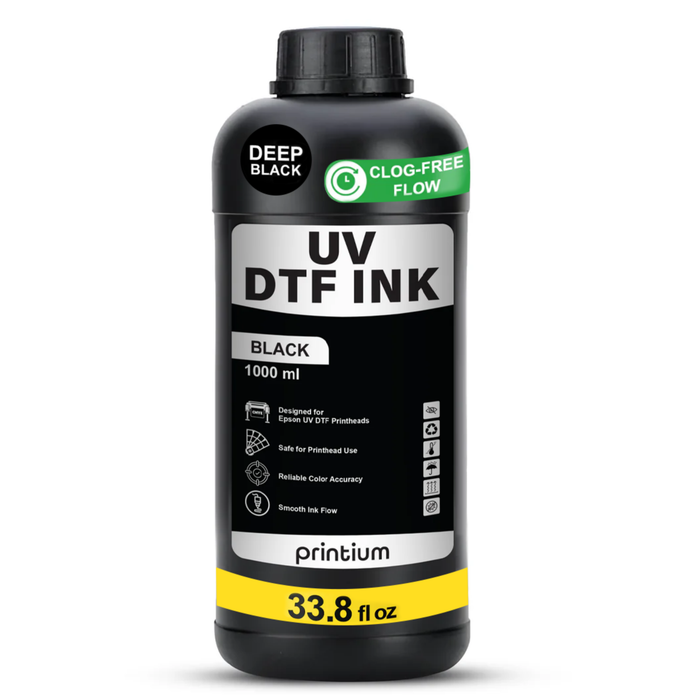 UV DTF Ink - Black 1 Liter
