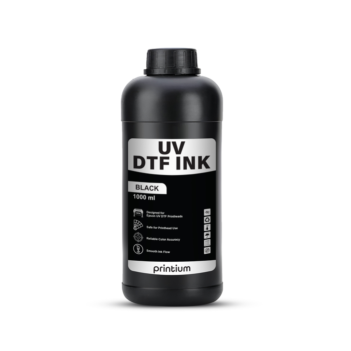 UV DTF Ink - Black 1 Liter