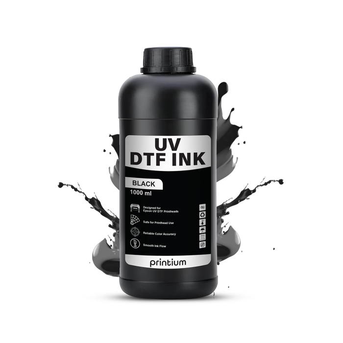 UV DTF Ink - Black 1 Liter