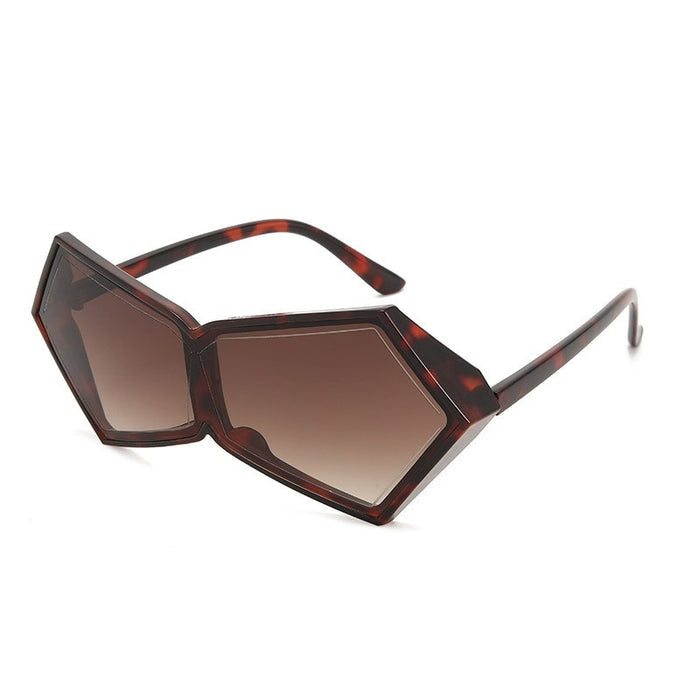 UV Protection Polygon Frame Sunglasses