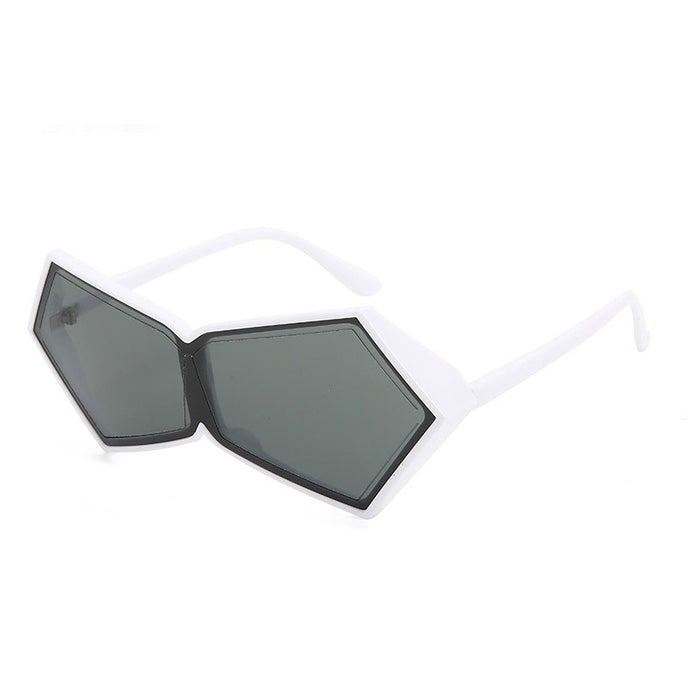 UV Protection Polygon Frame Sunglasses