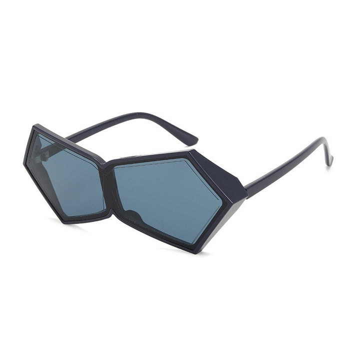UV Protection Polygon Frame Sunglasses