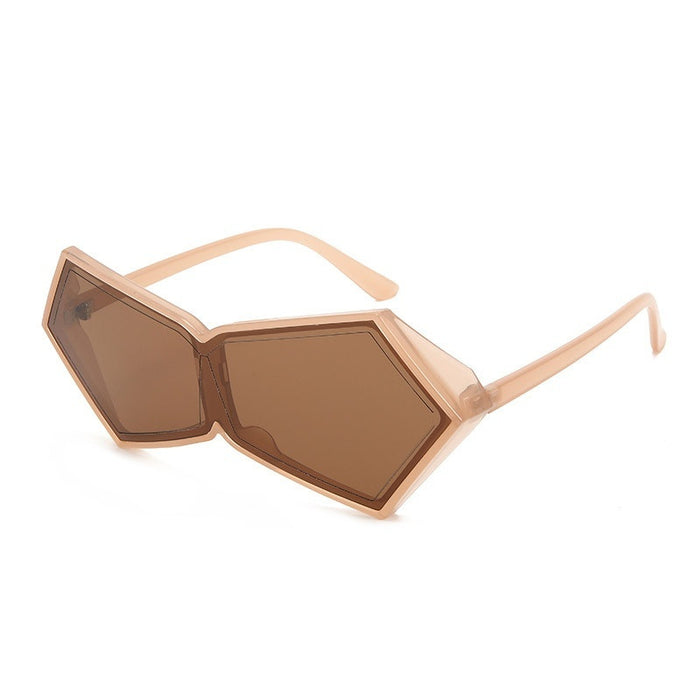 UV Protection Polygon Frame Sunglasses