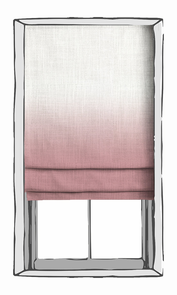 2-Tone Ombre Curtains for Living, Bedroom, Kitchen, Bathroom (Pink)