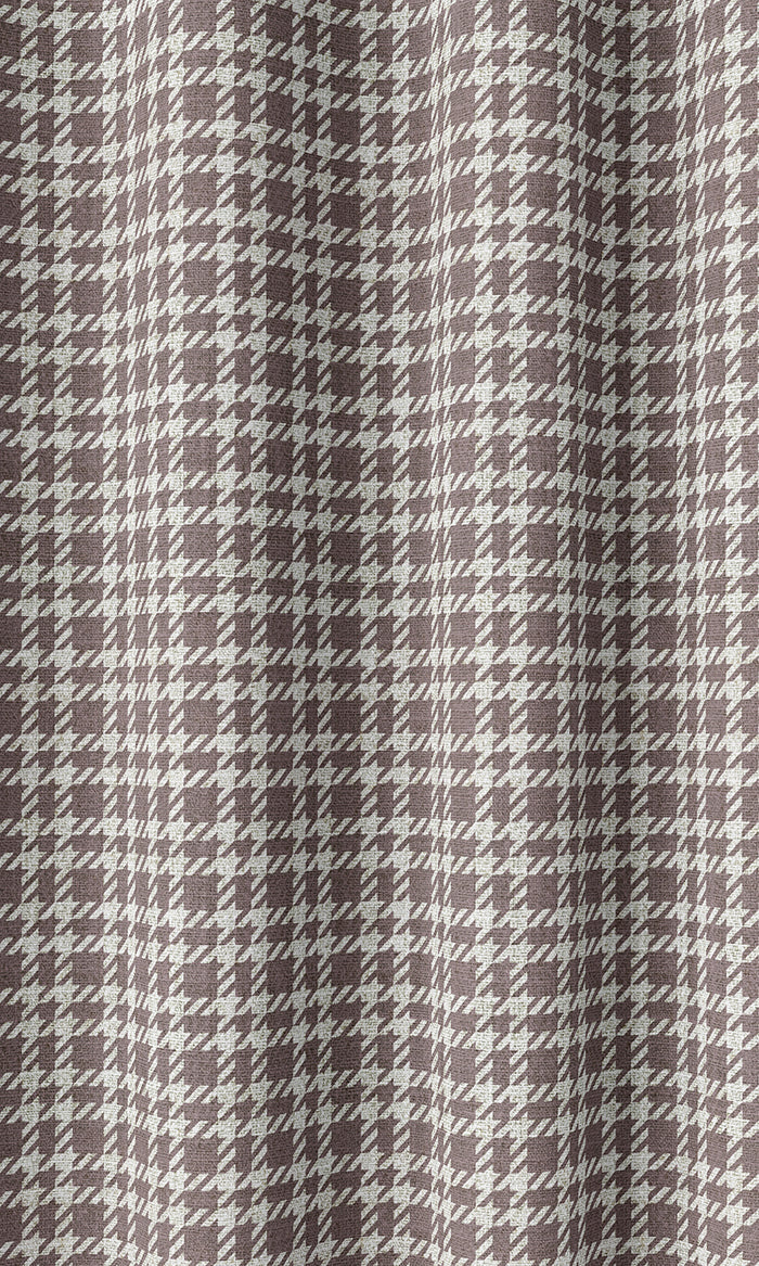 Check Patterned Home Décor Fabric By the Metre (Plum Purple)