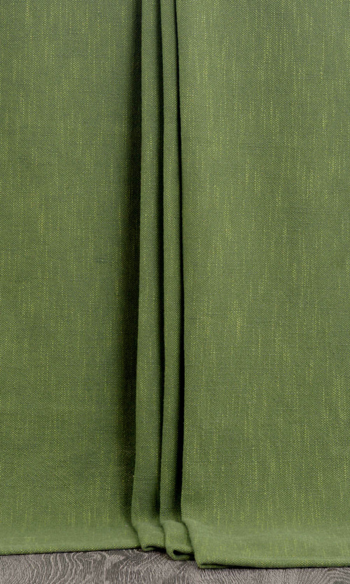 Plain Cotton Curtains for Living, Bedroom, Kitchen, Bathroom (Green)