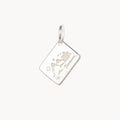 vancouver postcard charm - sterling silver