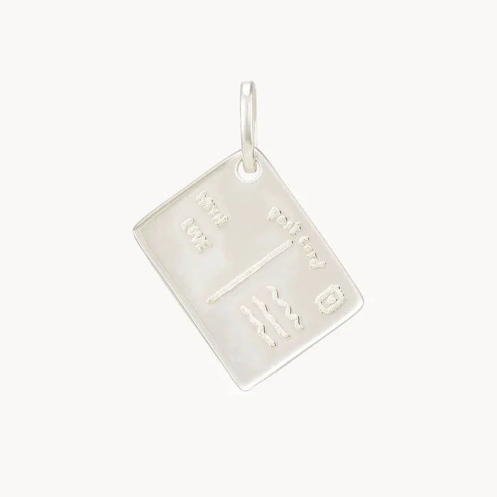 vancouver postcard charm - sterling silver