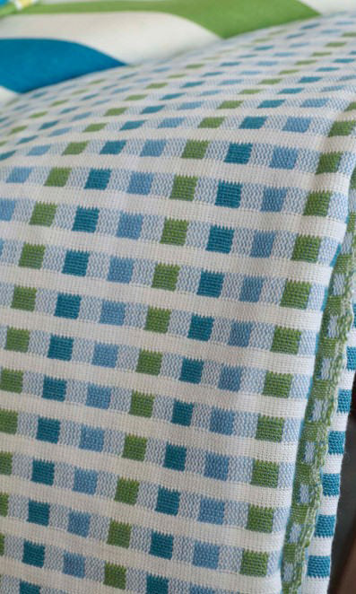 Cotton Curtain Panels (Blue/ Green) Extra Long Short Wide