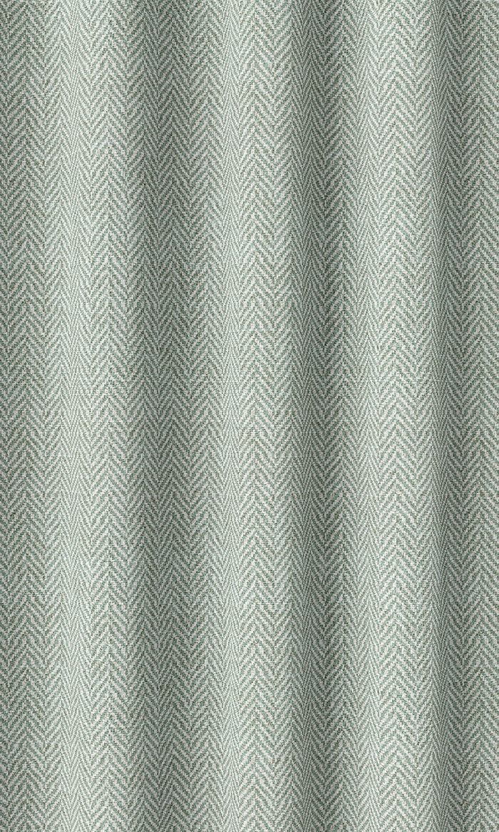 Herringbone Print Curtains (Egg Blue/ White)