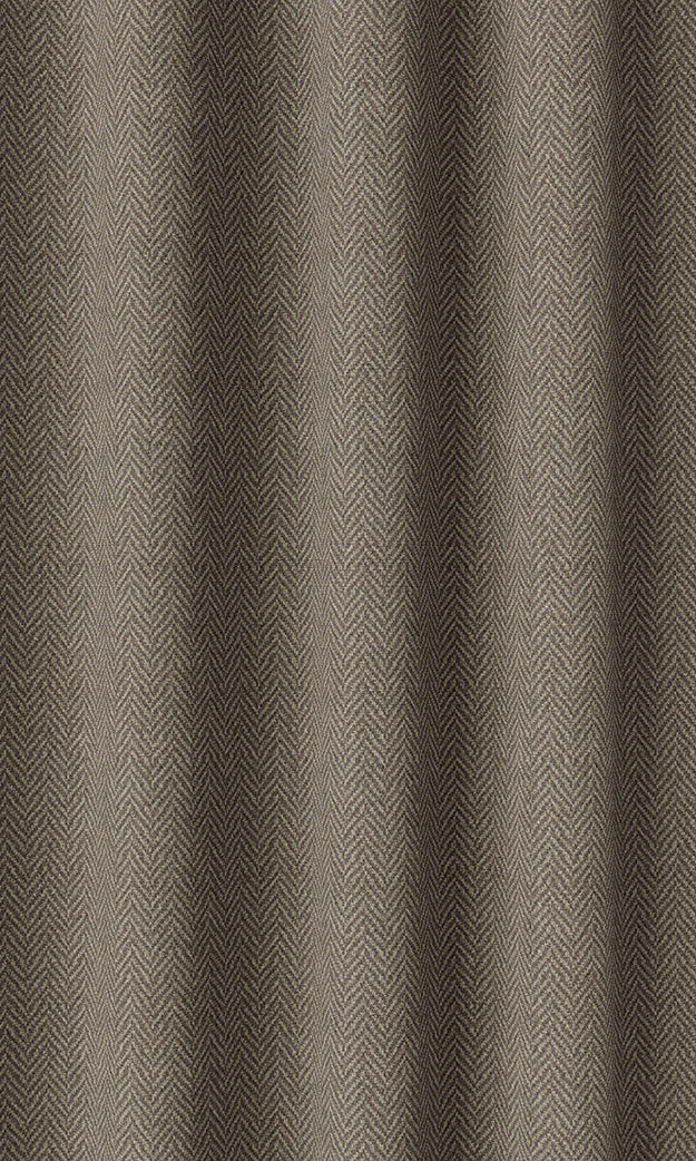 Herringbone Textured Home Décor Fabric By the Metre (Brown)