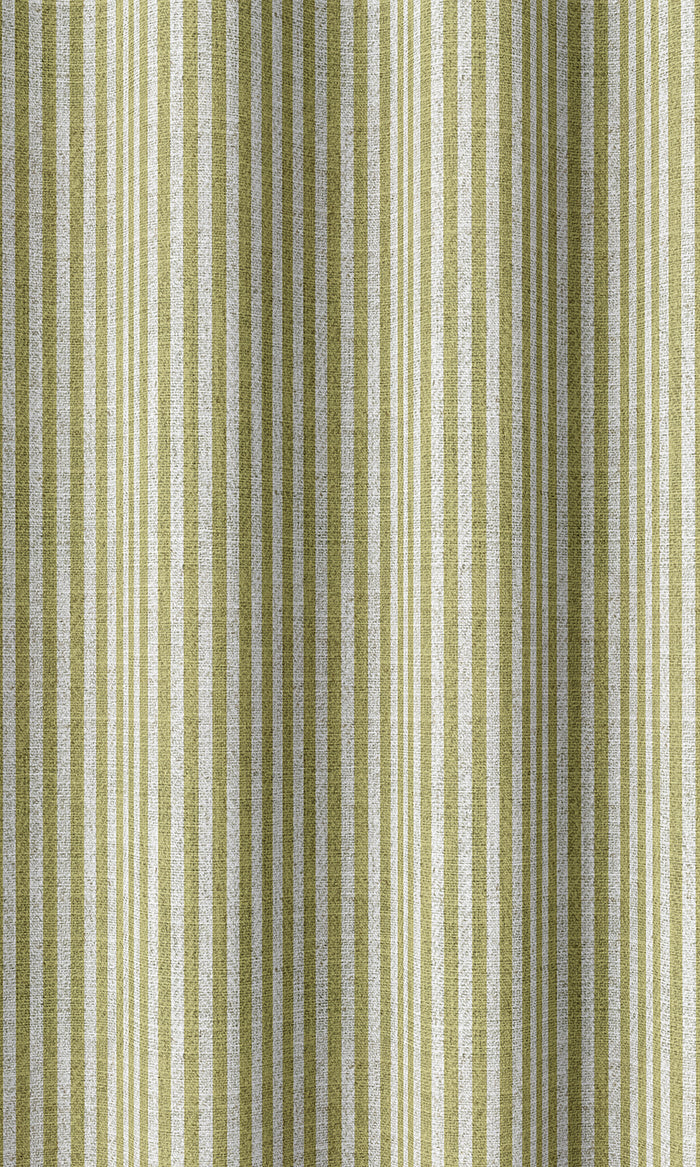 Striped Curtains (Green/ White)