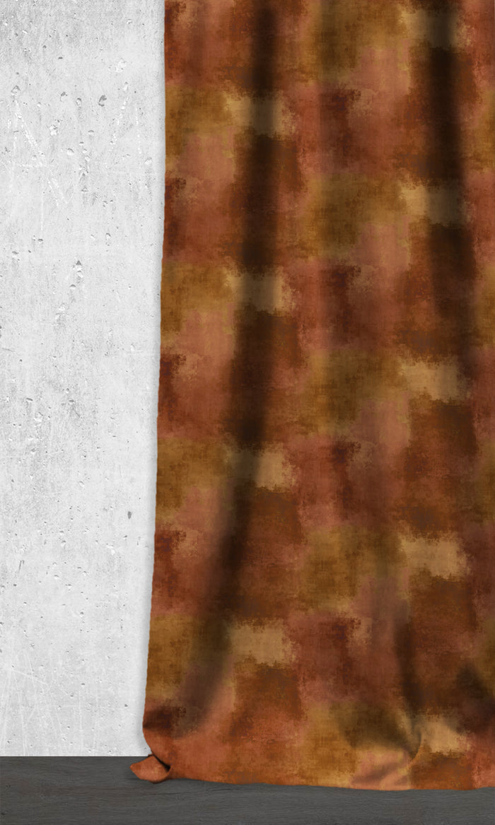 Dimout Curtains (Orange/ Red/ Brown)