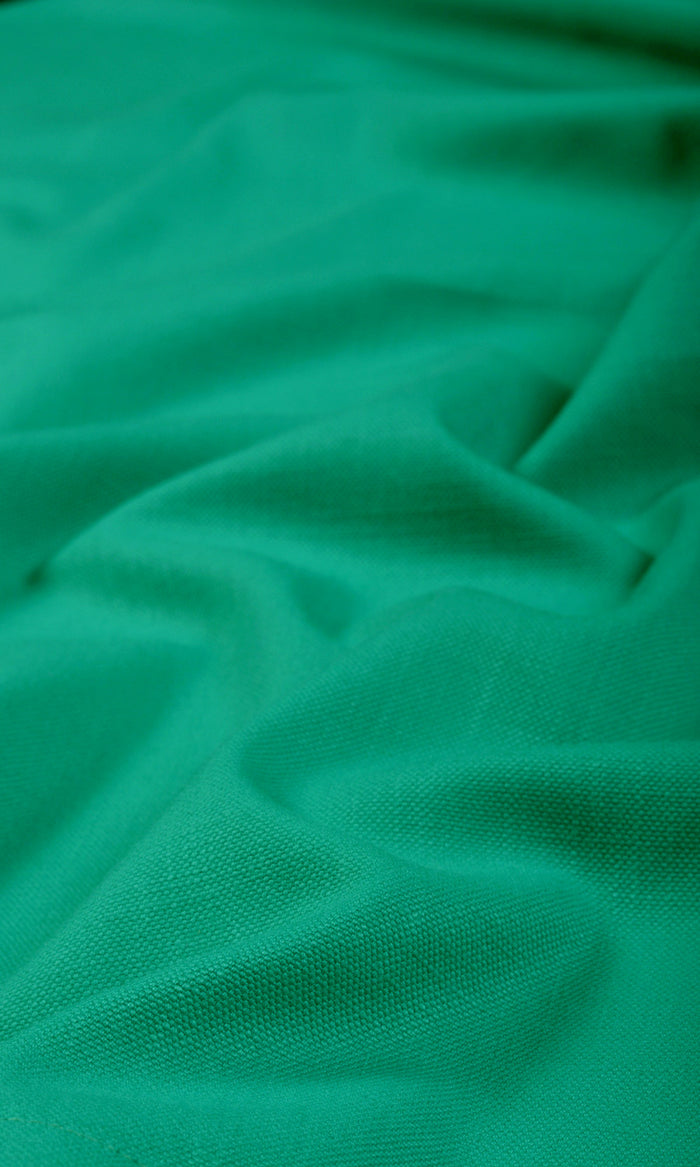 Poly-Cotton Pinch Pleat, Rod Pocket, Eyelet Curtains (Green)