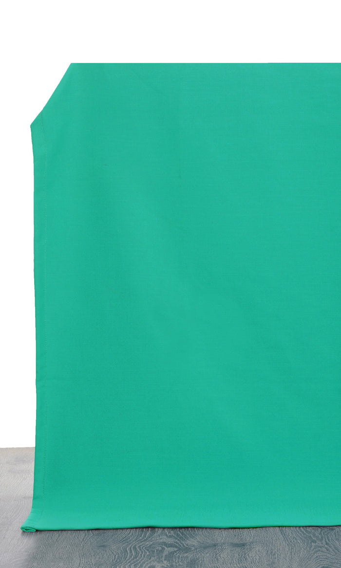 Poly-Cotton Any Size Style Curtains (Green)