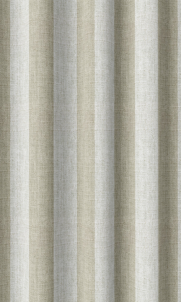 Modern Striped Curtains (Beige/ White)