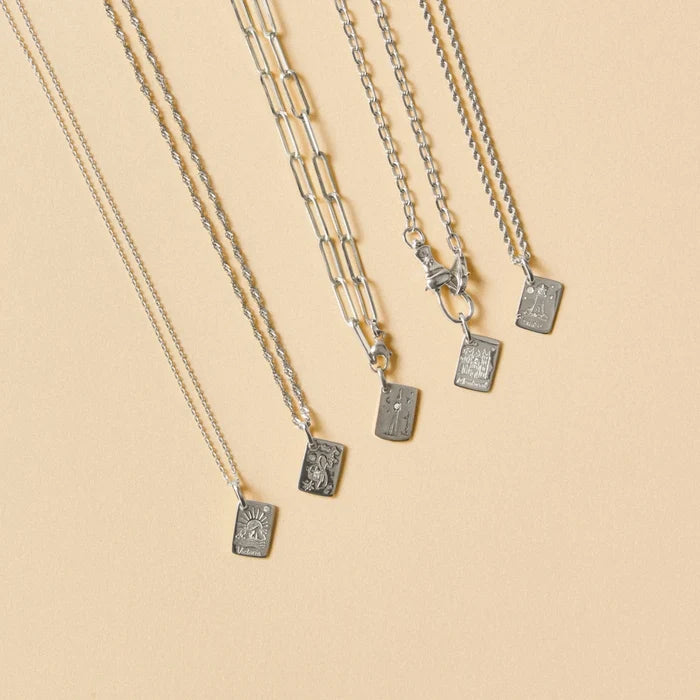 victoria postcard charm - sterling silver