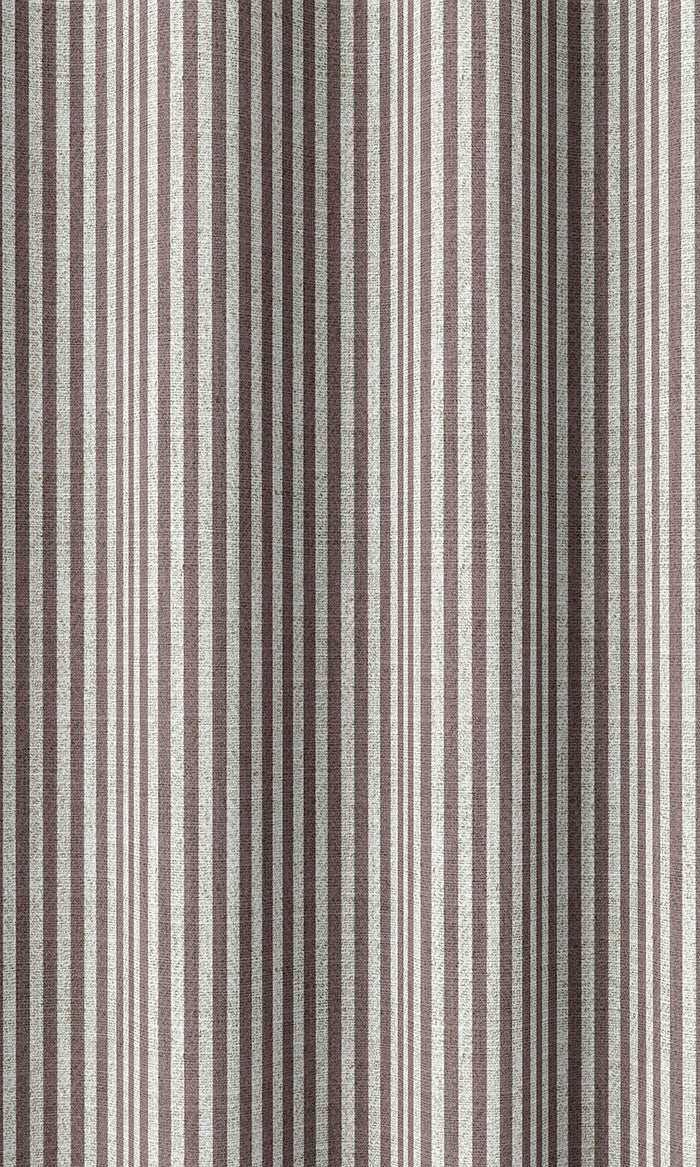 Striped Print Home Décor Fabric By the Metre (Plum Purple)