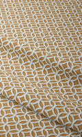 Geometric Print Home Décor Fabric By the Metre (Muted Orange)