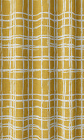 Abstract Print Home Décor Fabric By the Metre (Yellow/ White)