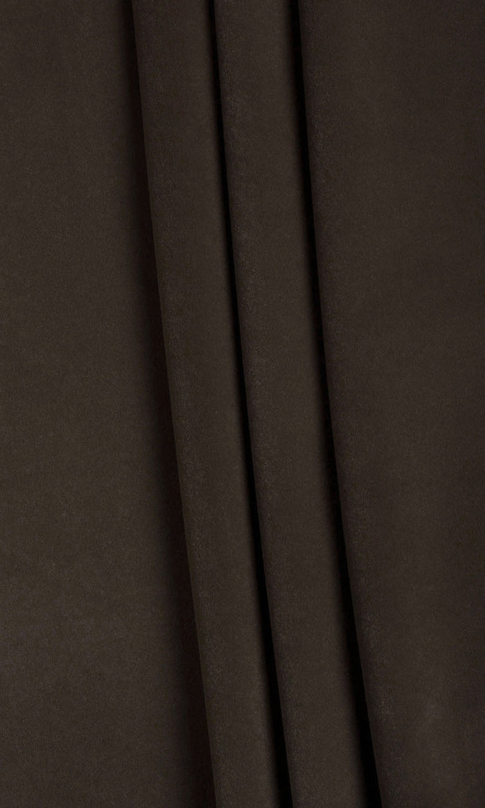 Velvet Fabric Material By the Metre (Coffee Brown)