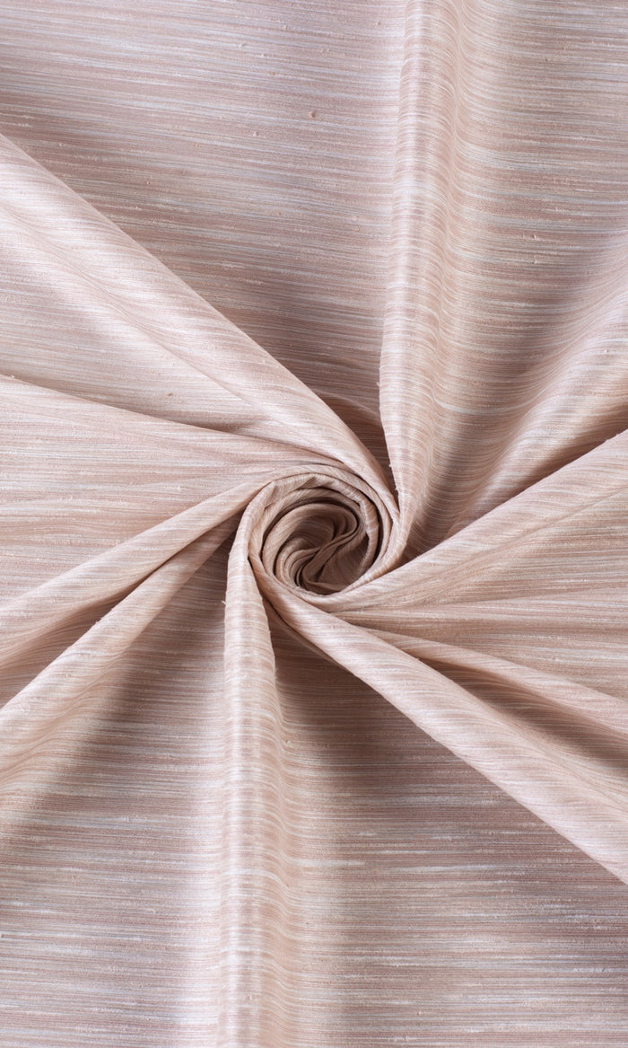 Textured Faux Silk Window Treatments Fabric By the Metre (Cavern Pink)