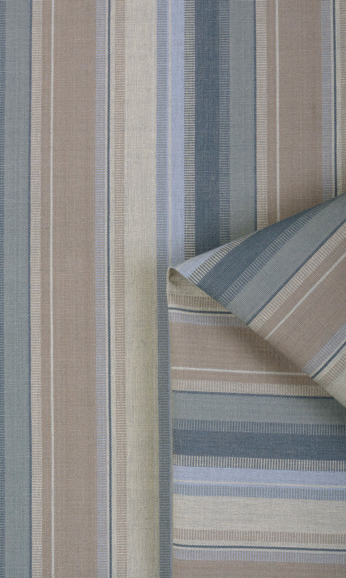 Cotton Curtains for Living, Bedroom, Kitchen, Bathroom (Blue/ Brown)