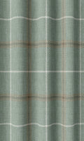 Checkered Drapes (Duck Egg Blue)
