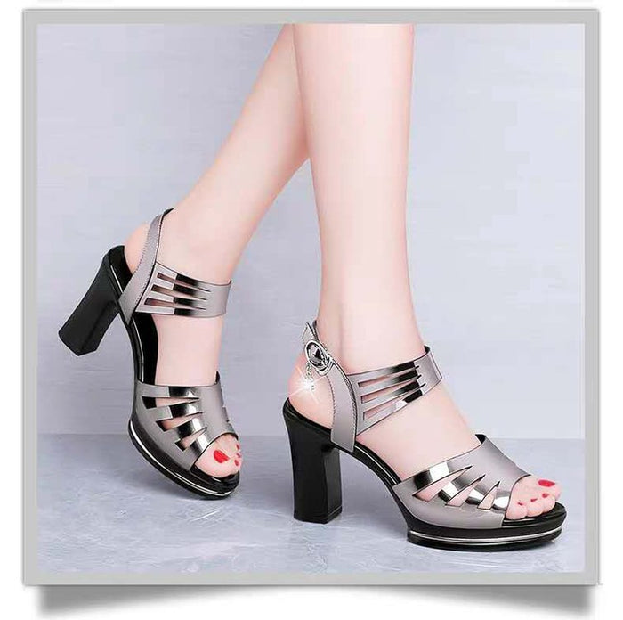 Waterproof Fish-Mouth Platform Sandals