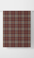 Checkered Home Décor Fabric By the Metre (Wine Red/ Orange/ Blue)
