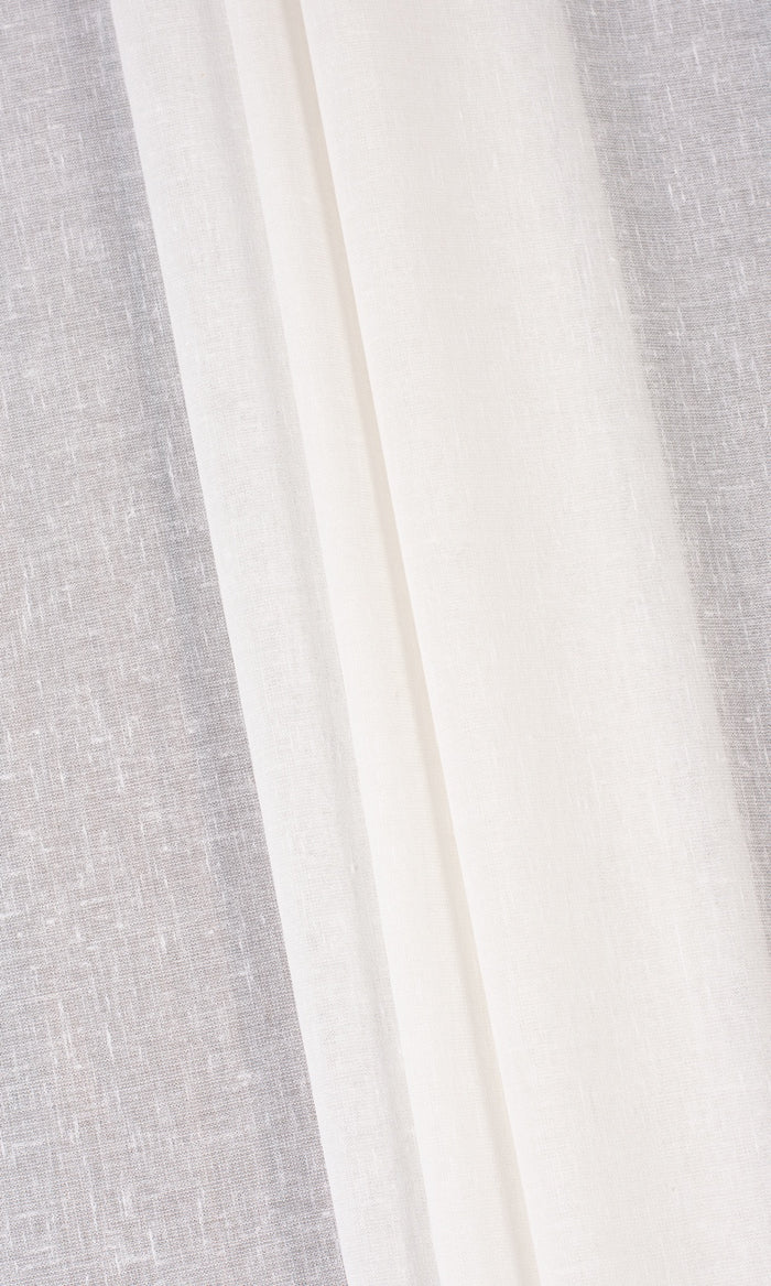 Plain Sheer Window Treatments Fabric By the Metre (Cream)